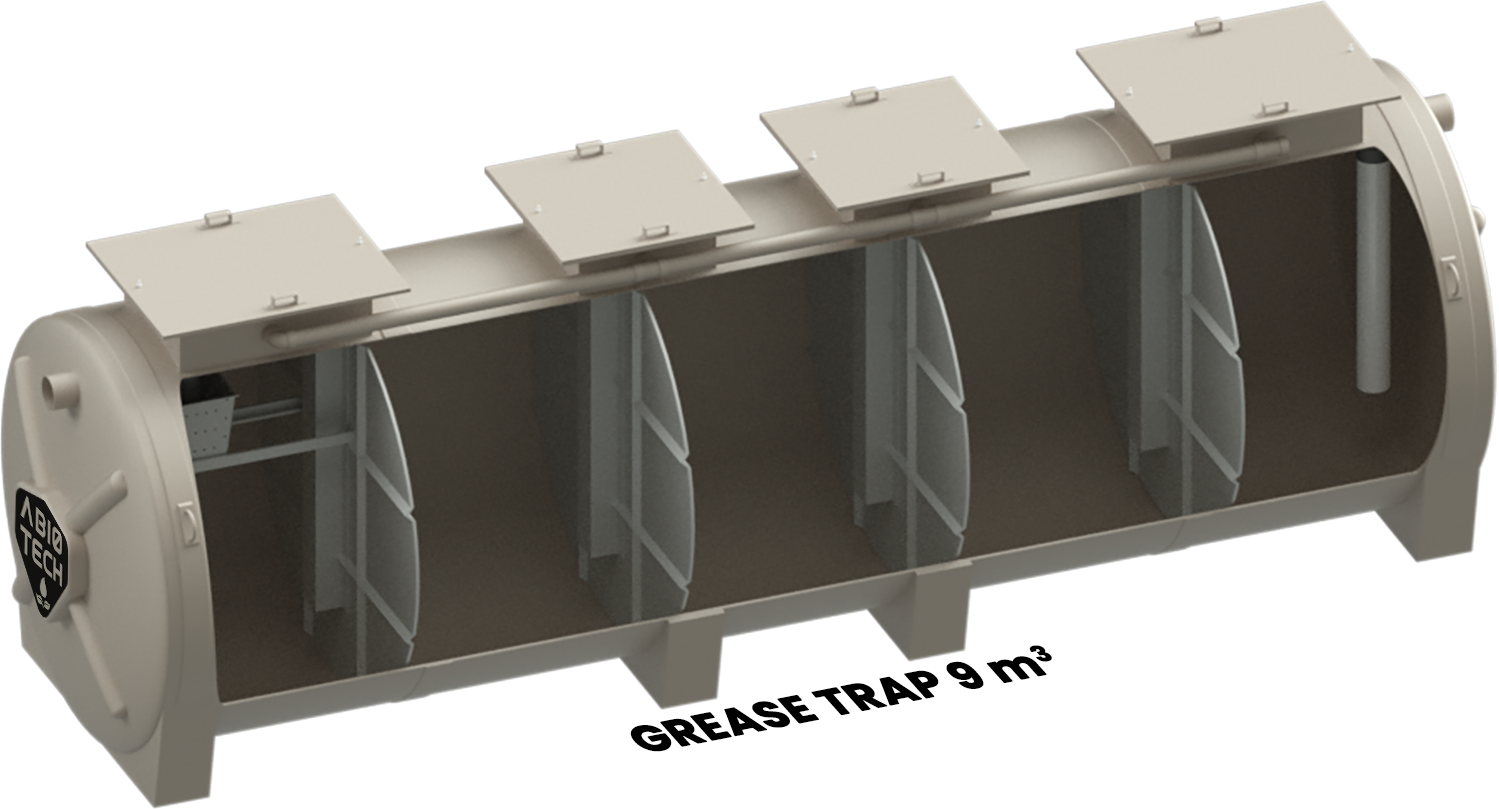 Grease trap 9m3 Aldebiotech